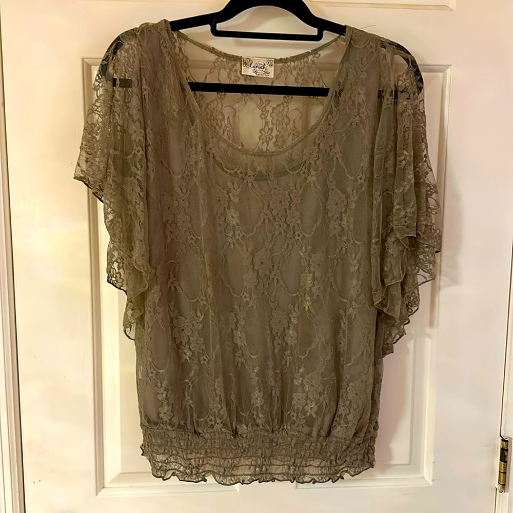 NWOT. Lace Blouse.